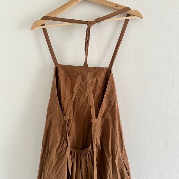 Everlane pinafore dress in ash brown. Small. - Picture 2 of 4